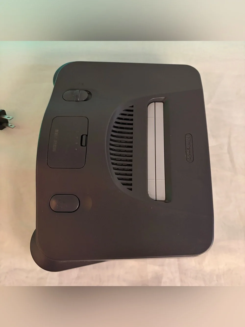 Nintendo 64 N64 Black Console cables included Tester & Works 1996 No Expansion